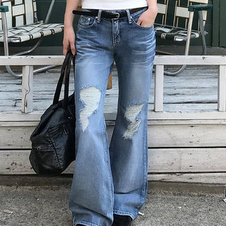 Roca Damaged Bootcut Pants