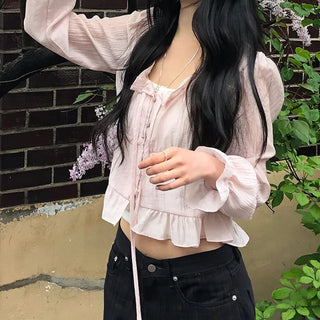 Ev Frill Shirring Blouse