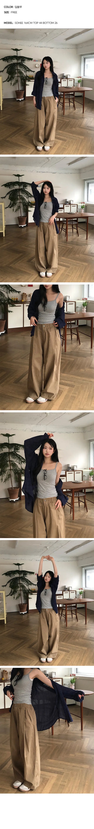 Kuchi Vintage Check Oversized Shirt
