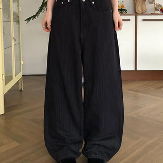 Eileen Stripe Wide Cotton Pants
