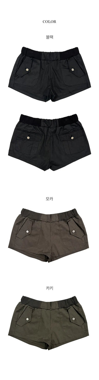 Nut Hem Roll-up Shorts