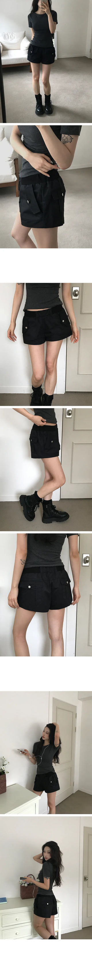 Nut Hem Roll-up Shorts