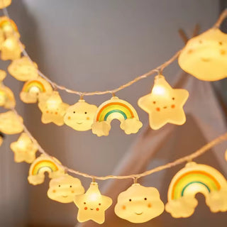 Rainbow Star LED String Lights