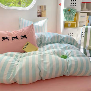 Pastel Stripe Bedding Set