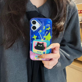 TV Cat iPhone Case