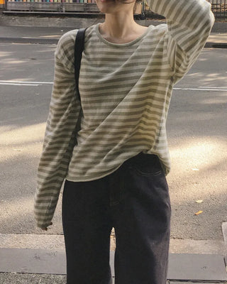 Slim striped knit