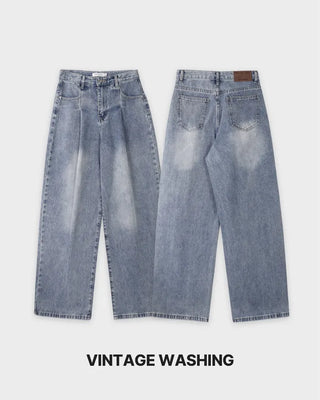 Daily Cover One-Pleat Denim Pants