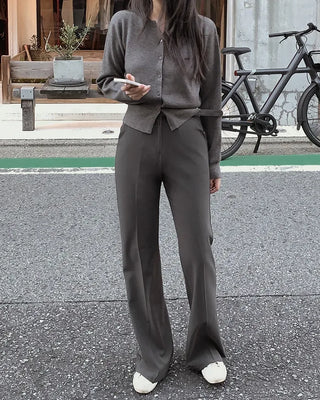 Semi-bootcut slacks