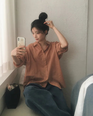 Natural Fit Striped Border Shirt