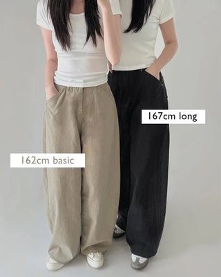 Summer wide chino pants