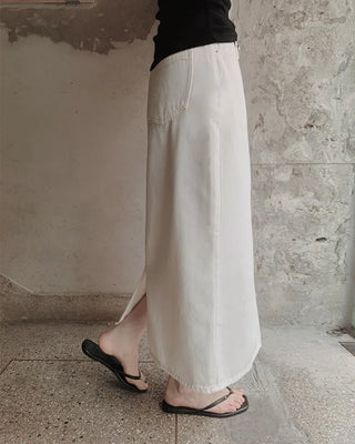 Cotton long skirt