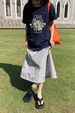 floral print short-sleeve t-shirt