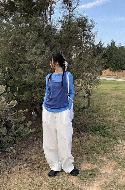 Two-piece set vest top