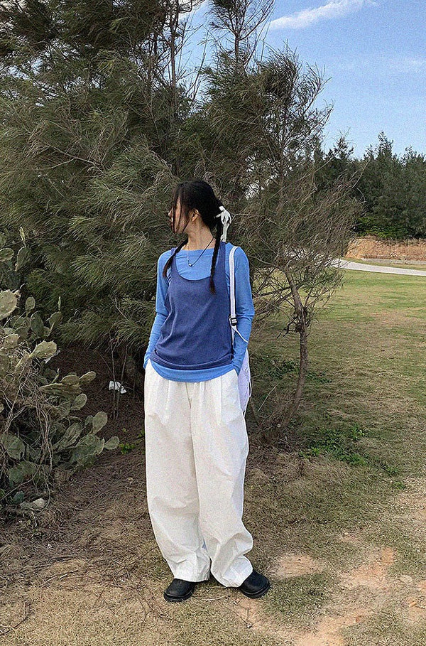 Two-piece set vest top