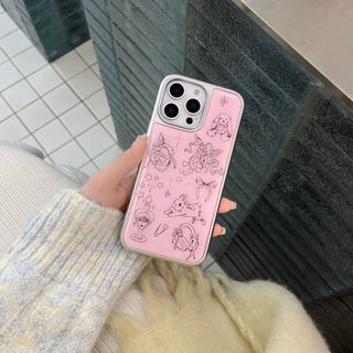 Pink Angel Bunny iPhone Case