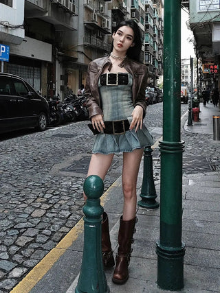 Vintage Y2K Denim Dress