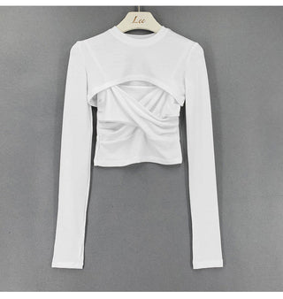 Slim-Fit Cross-Wrap Set Top