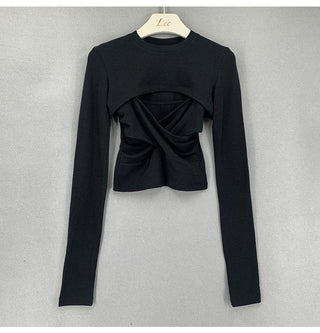 Slim-Fit Cross-Wrap Set Top