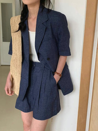 Korean Style Short-sleeved Suit Jacket