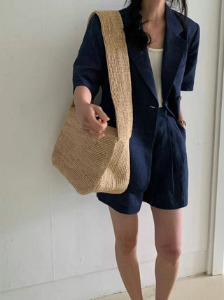 Korean Style Short-sleeved Suit Jacket