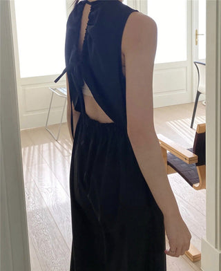 Korean-style loose-fit long dress