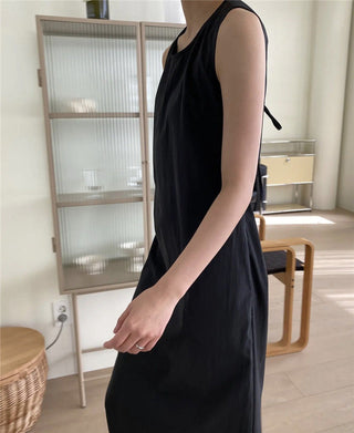 Korean-style loose-fit long dress