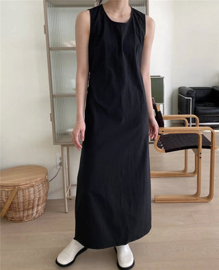 Korean-style loose-fit long dress