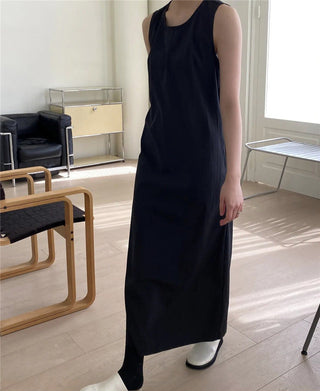 Korean-style loose-fit long dress