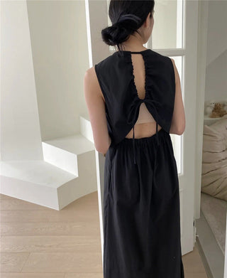 Korean-style loose-fit long dress