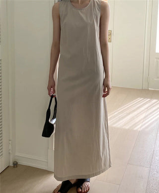 Korean-style loose-fit long dress