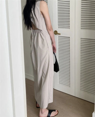 Korean-style loose-fit long dress
