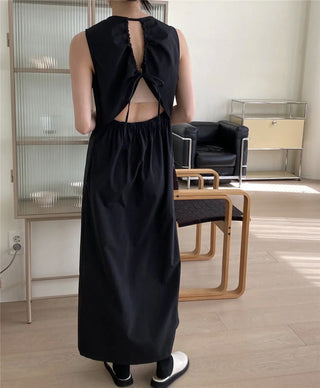 Korean-style loose-fit long dress