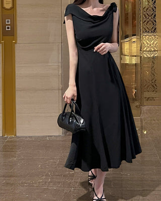 South Korea Lace-up Bow Skinny dress