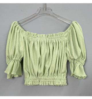 Off-shoulder Puff Sleeve Top