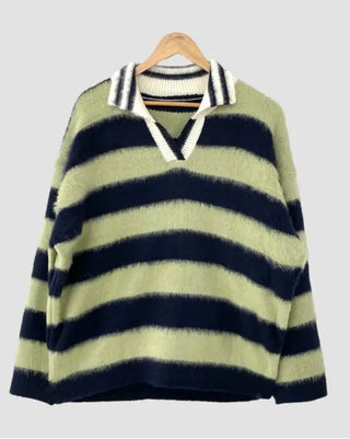striped mohair cardigan