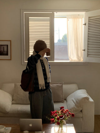 striped polo sweater