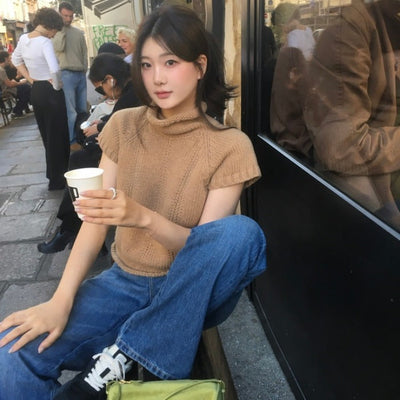 stand collar sweater