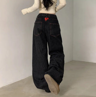 red love jeans