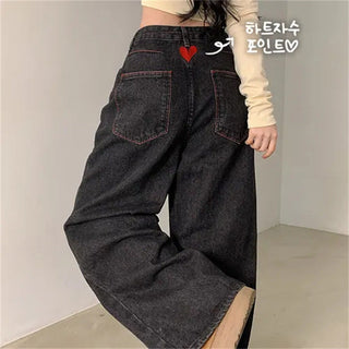 red love jeans