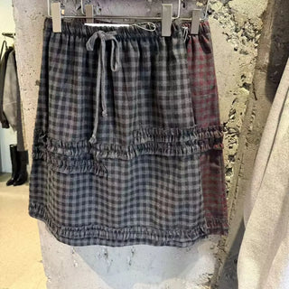 plaid lace skirt