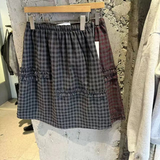 plaid lace skirt