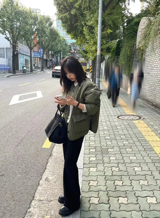 large pocket coat