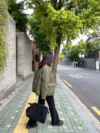 large pocket coat
