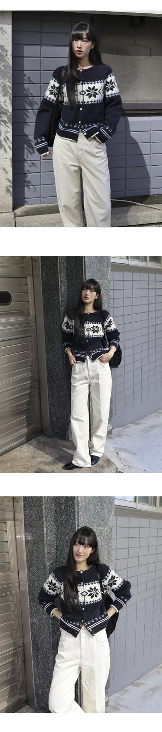 snowflake brocade coat