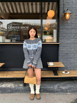 snowflake brocade coat