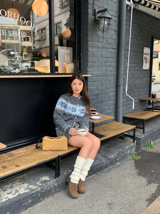 snowflake brocade coat