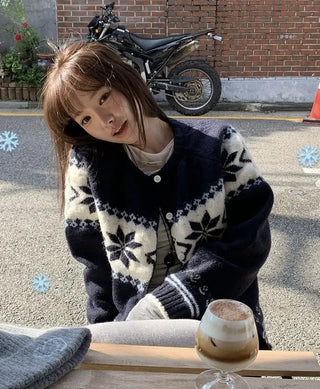 snowflake brocade coat