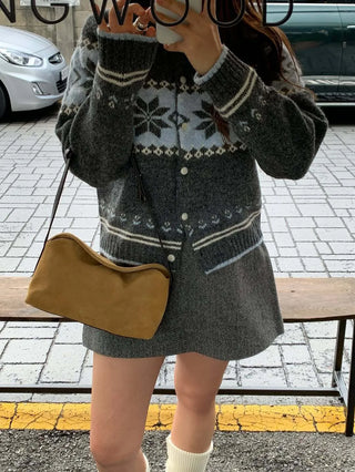 snowflake brocade coat