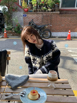 snowflake brocade coat