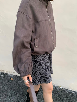 drawstring velvet jacket